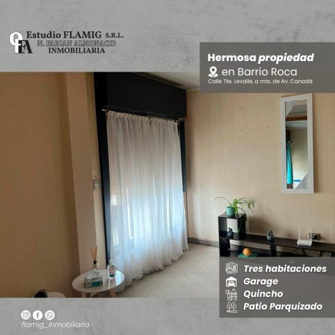 Casa en Venta por Estudio Flamig - Fabian Almonacid - Barrio Roca